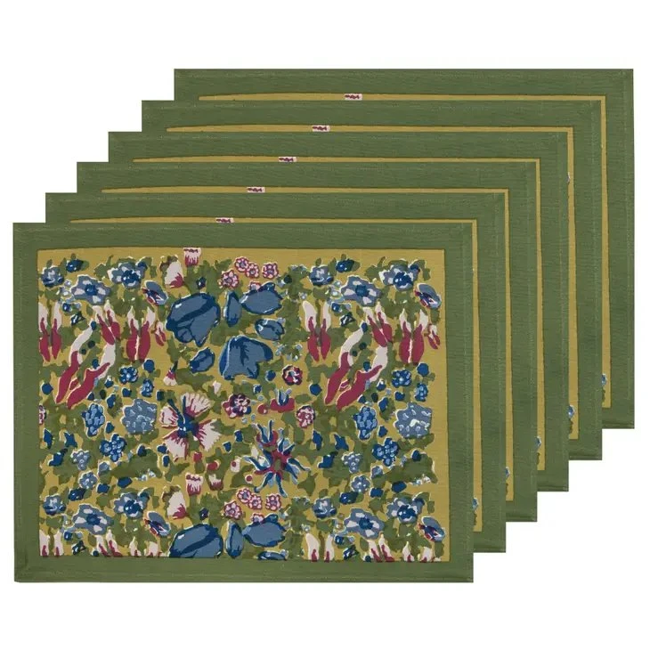 Jardin Blue & Vert Placemat 4 Jardin Blue & Vert Placemat - Image 2