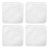 Linho Simple Square Coasters In White 1 Linho Simple Square Coasters In White -Home Furnishings Shop 108WHT Linho Simple Square Coasters White
