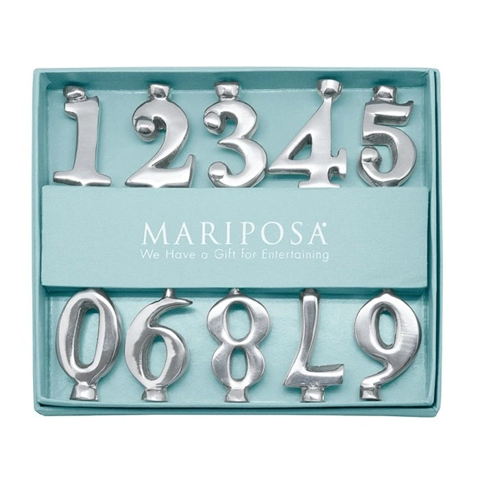 Mariposa Classic Number Candle Holder Set 4 Mariposa Classic Number Candle Holder Set - Image 2