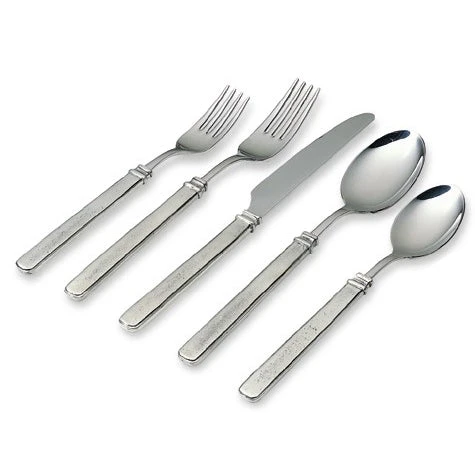 Match Pewter Gabriella 5 Piece Flatware Setting 3 Match Pewter Gabriella 5 Piece Flatware Setting