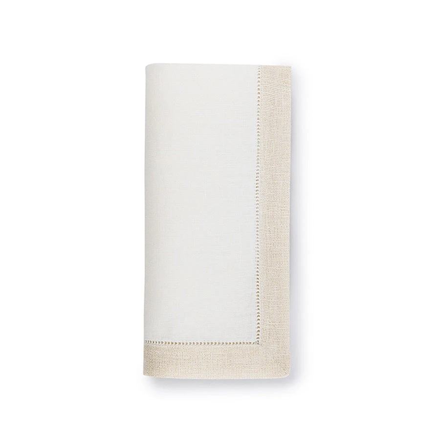 Sferra Filetto White & Gold Dinner Napkin Set/4 3 Sferra Filetto White & Gold Dinner Napkin Set/4