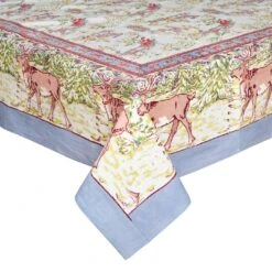 Renne Grey & Blue Tablecloth