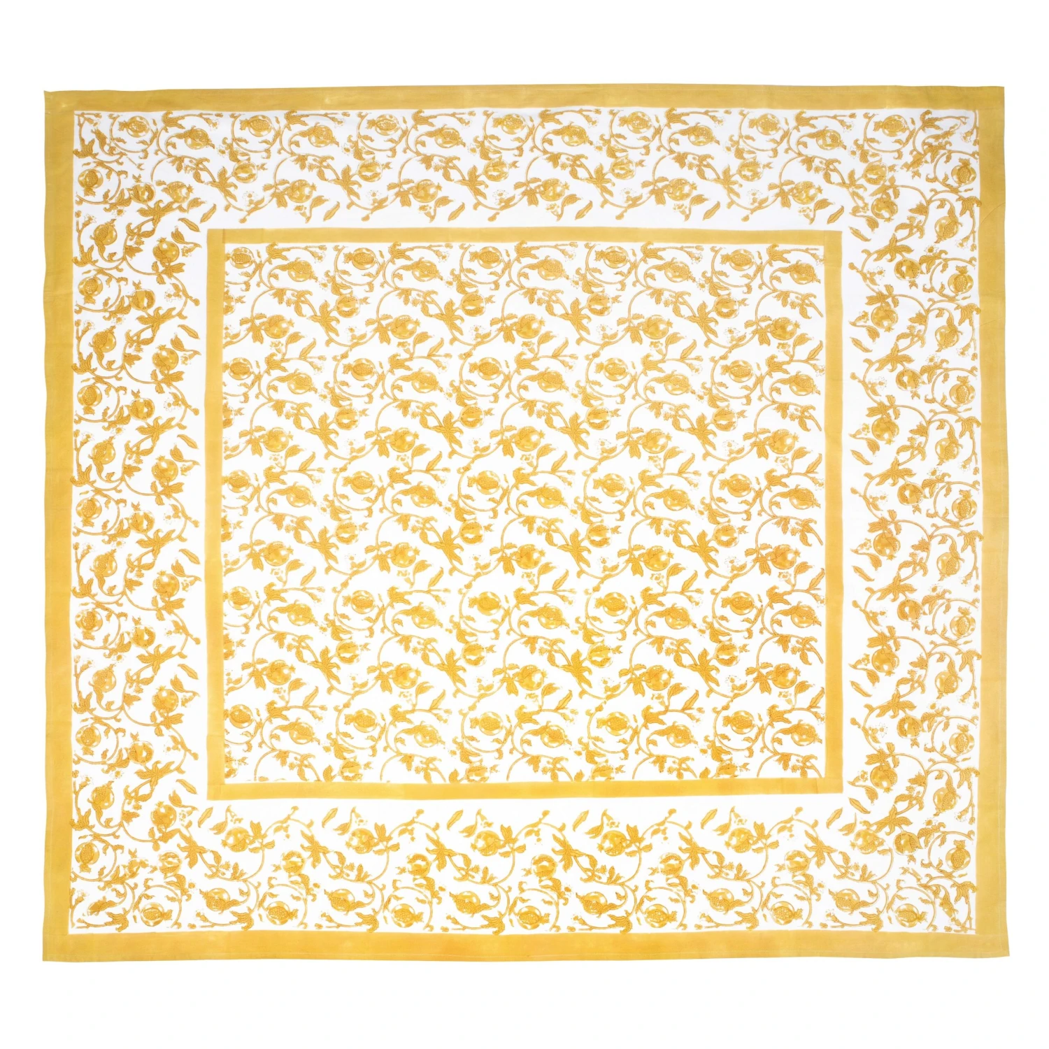 Granada Mustard Tablecloth 6 Granada Mustard Tablecloth - Image 4