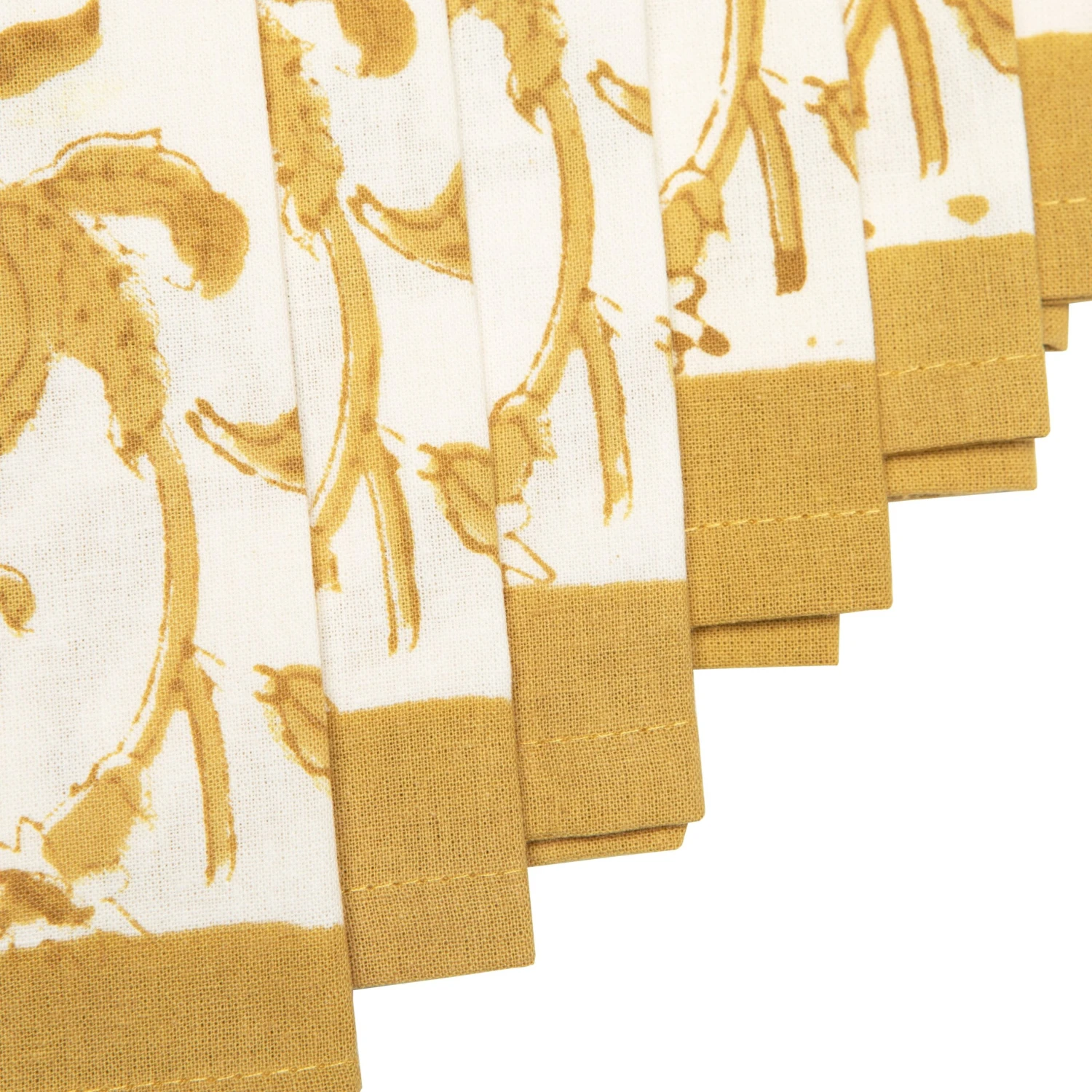 Granada Mustard Napkin 6 Granada Mustard Napkin - Image 4