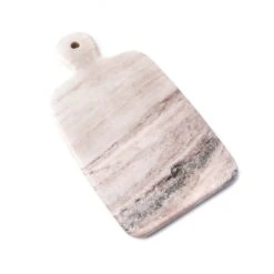 Simon Pearce Marble Cutting Board In Beige, Medium