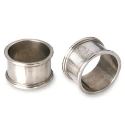 Match Pewter Round Napkin Ring, Pair