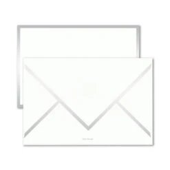 Vera Wang X Crane & Co. Silver Foil Cards