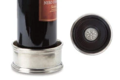 Match Pewter Bottle Coaster W/ Wood Insert -Home Furnishings Shop BottleCoasterWithWoodInsertA780.5
