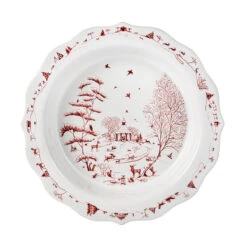 Juliska Country Estate Winter Frolic Ruby Pie Dish -Home Furnishings Shop CE34X 73alt