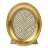 Florentine Oval Gold Leaf Frame, 4"