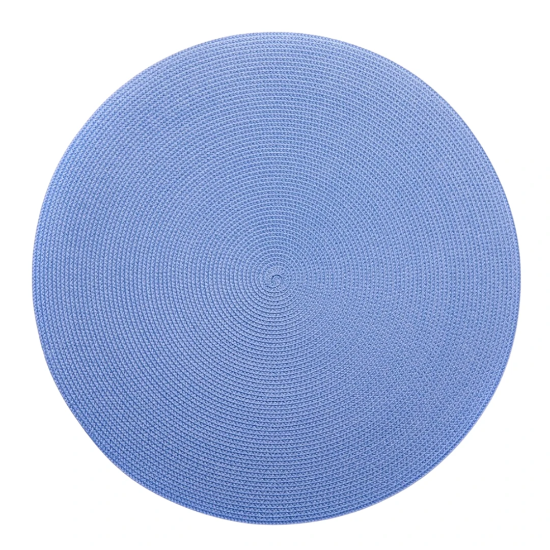 Linen Braid Placemat In Colony Blue 3 Linen Braid Placemat In Colony Blue