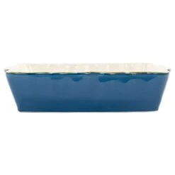 Vietri Italian Bakers Blue Rectangular, Large