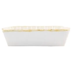 Vietri Italian Bakers White Rectangular, Large