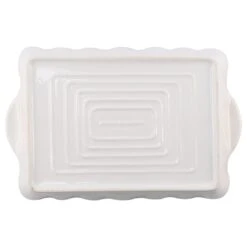 Vietri Italian Bakers White Rectangular, Large -Home Furnishings Shop ITB W2953 3