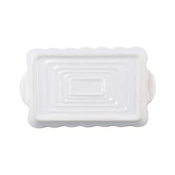 Vietri Italian Bakers White Rectangular, Small -Home Furnishings Shop ITB W2954 3