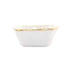 Vietri Italian Bakers White Square, Small