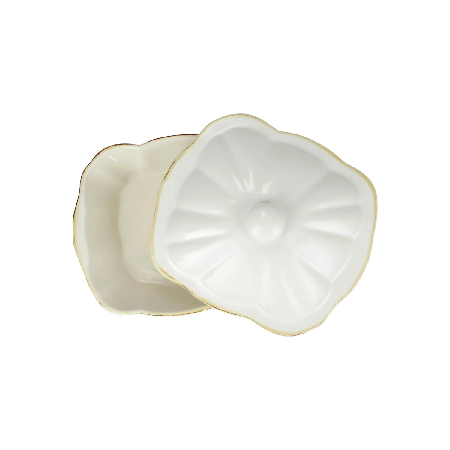 Vietri Italian Bakers White Covered Casserole 4 Vietri Italian Bakers White Covered Casserole - Image 2
