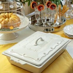 Juliska Berry & Thread Whitewash Lidded Rectangular Baker 13" 16 Juliska Berry & Thread Whitewash Lidded Rectangular Baker 13" -Home Furnishings Shop JA153 Wimg4 1a