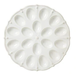 Juliska Berry & Thread Whitewash Deviled Egg Platter