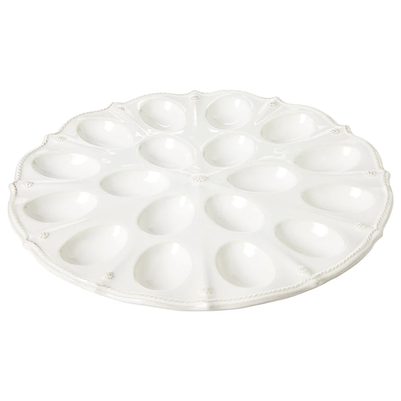 Juliska Berry & Thread Whitewash Deviled Egg Platter 4 Juliska Berry & Thread Whitewash Deviled Egg Platter - Image 2