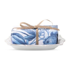 Juliska Berry & Thread Whitewash Soap & Sponge Dish -Home Furnishings Shop JAV07 Walt