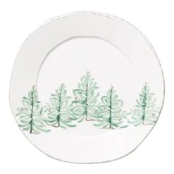 Vietri Lastra Holiday Round Platter, Large