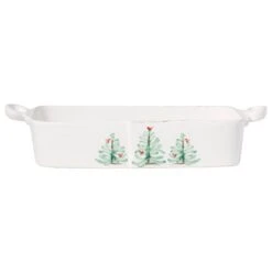 Vietri Lastra Holiday Rectangular Baker