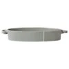 Vietri Lastra Gray Handled Oval Baker