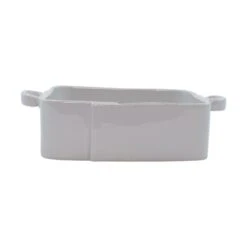 Vietri Lastra Light Gray Square Baker