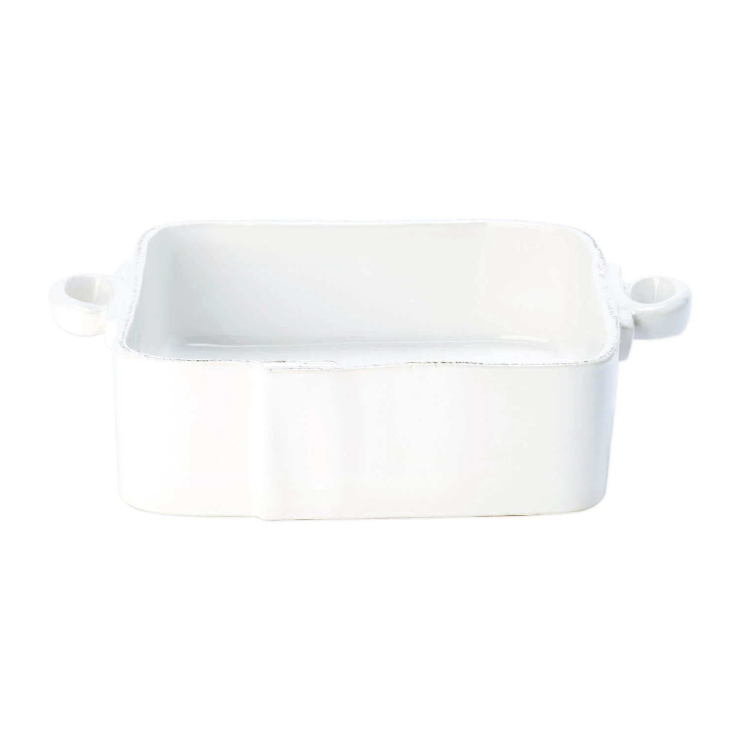 Vietri Lastra White Square Baker 3 Vietri Lastra White Square Baker