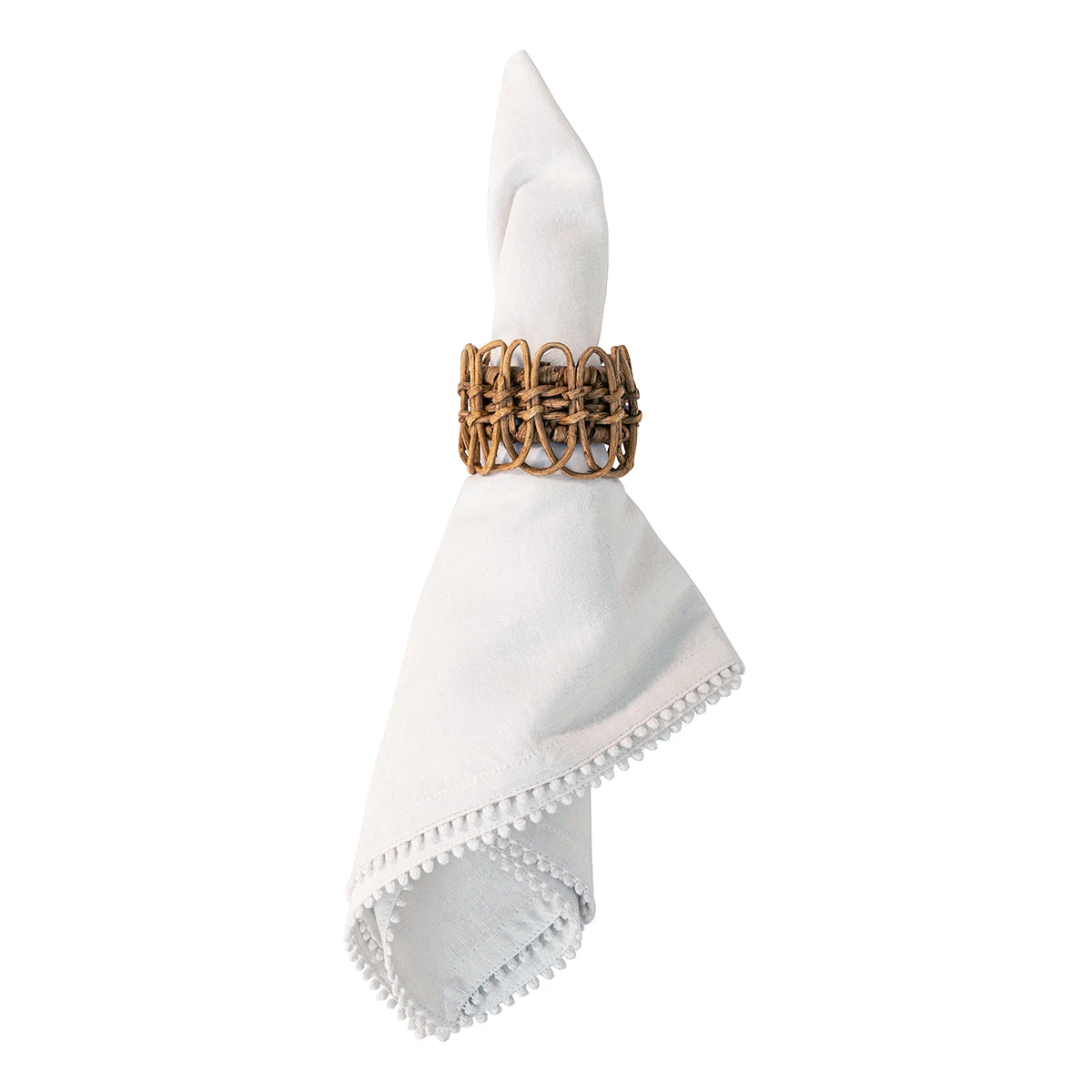 Juliska Berry Trim White Napkin 4 Juliska Berry Trim White Napkin - Image 2