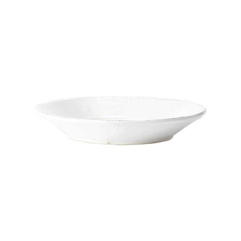 Vietri Lastra Melamine White Pasta Bowl 3 Vietri Lastra Melamine White Pasta Bowl