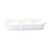 Vietri Lastra Melamine White Three Section Server -Home Furnishings Shop MLAS W2336