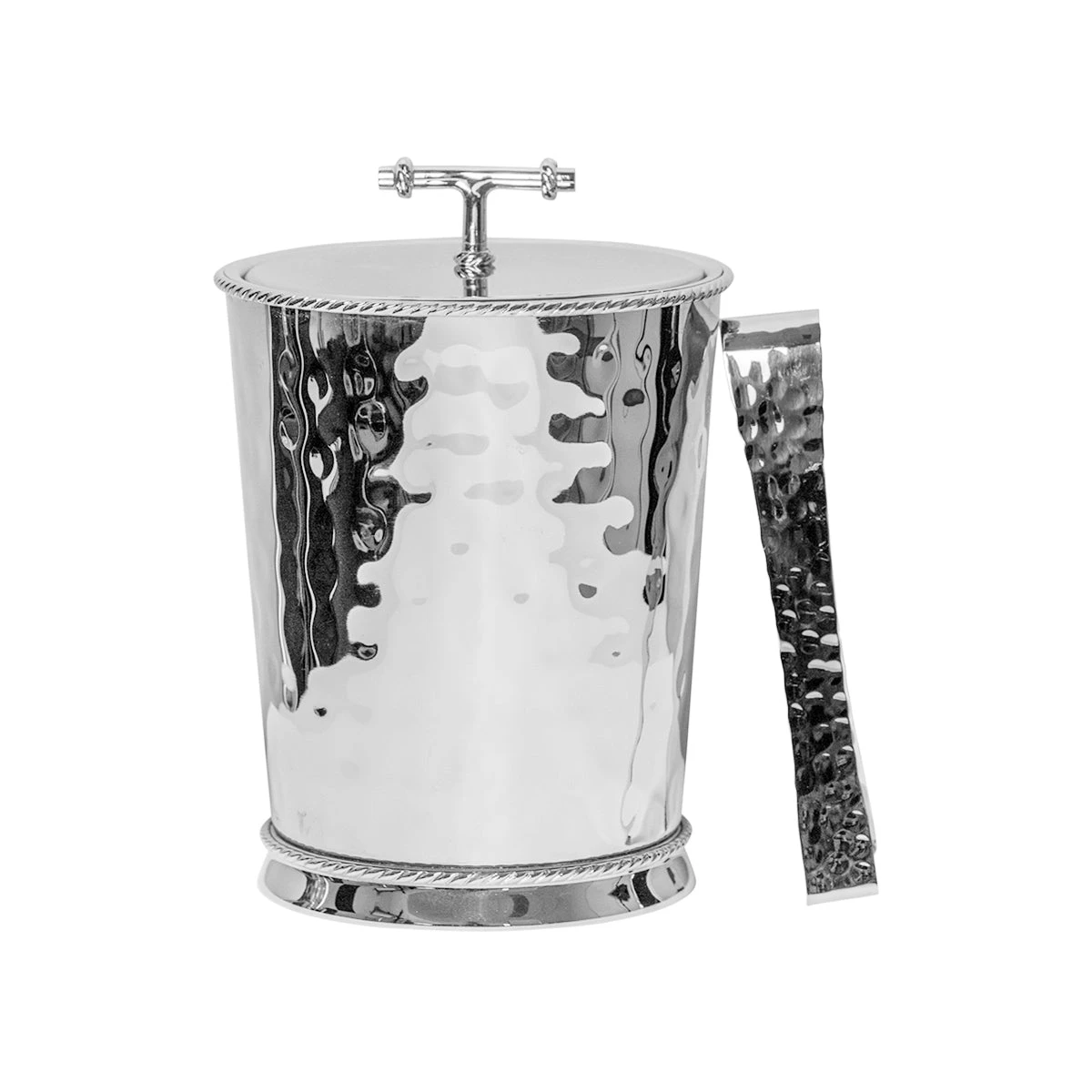 Juliska Graham Hammered Metal Lidded Ice Bucket 3 Juliska Graham Hammered Metal Lidded Ice Bucket