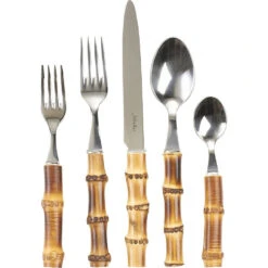 Juliska Classic Bamboo 5 Piece Flatware Set