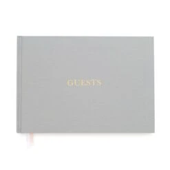 Guest Book In Grey