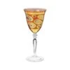 Vietri Regalia Orange Wine Glass 2 Vietri Regalia Orange Wine Glass -Home Furnishings Shop RGI 7620O