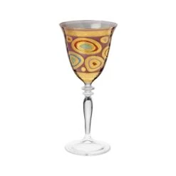 Vietri Regalia Purple Wine Glass