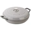 Staub 3.5QT Braiser In Graphite -Home Furnishings Shop STAUBCASTIRON BRAISERSSAUTEPANS 1