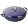 Staub 3.5QT Braiser In Dark Blue 2 Staub 3.5QT Braiser In Dark Blue -Home Furnishings Shop STAUBCASTIRON BRAISERSSAUTEPANS dark blue 2