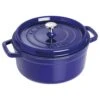 Staub 5.5QT Round Cocotte In Dark Blue