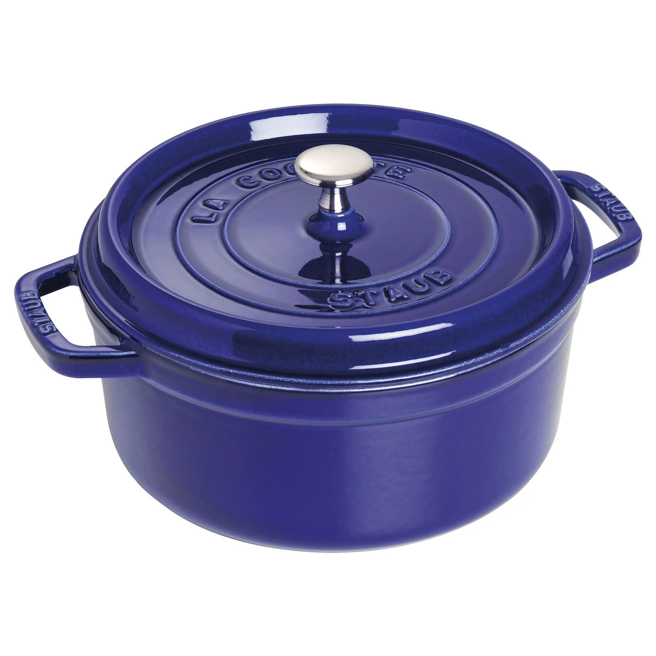 Staub 5.5QT Round Cocotte In Dark Blue 3 Staub 5.5QT Round Cocotte In Dark Blue