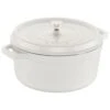 Staub 5.5QT Round Cocotte In White 2 Staub 5.5QT Round Cocotte In White -Home Furnishings Shop Staub Cocotte Round 5.5QT White