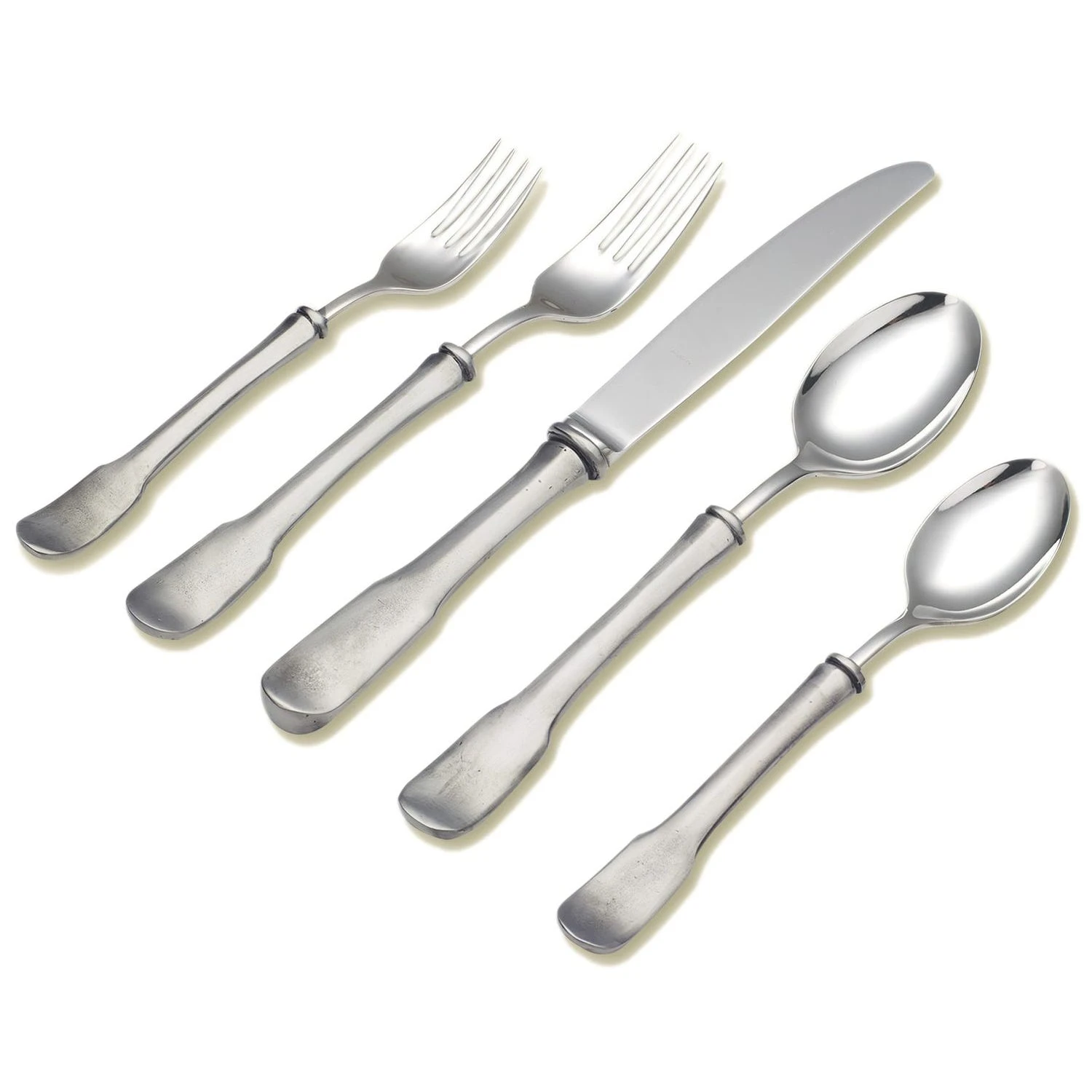 Match Pewter Olivia 5 Piece Flatware Setting 3 Match Pewter Olivia 5 Piece Flatware Setting