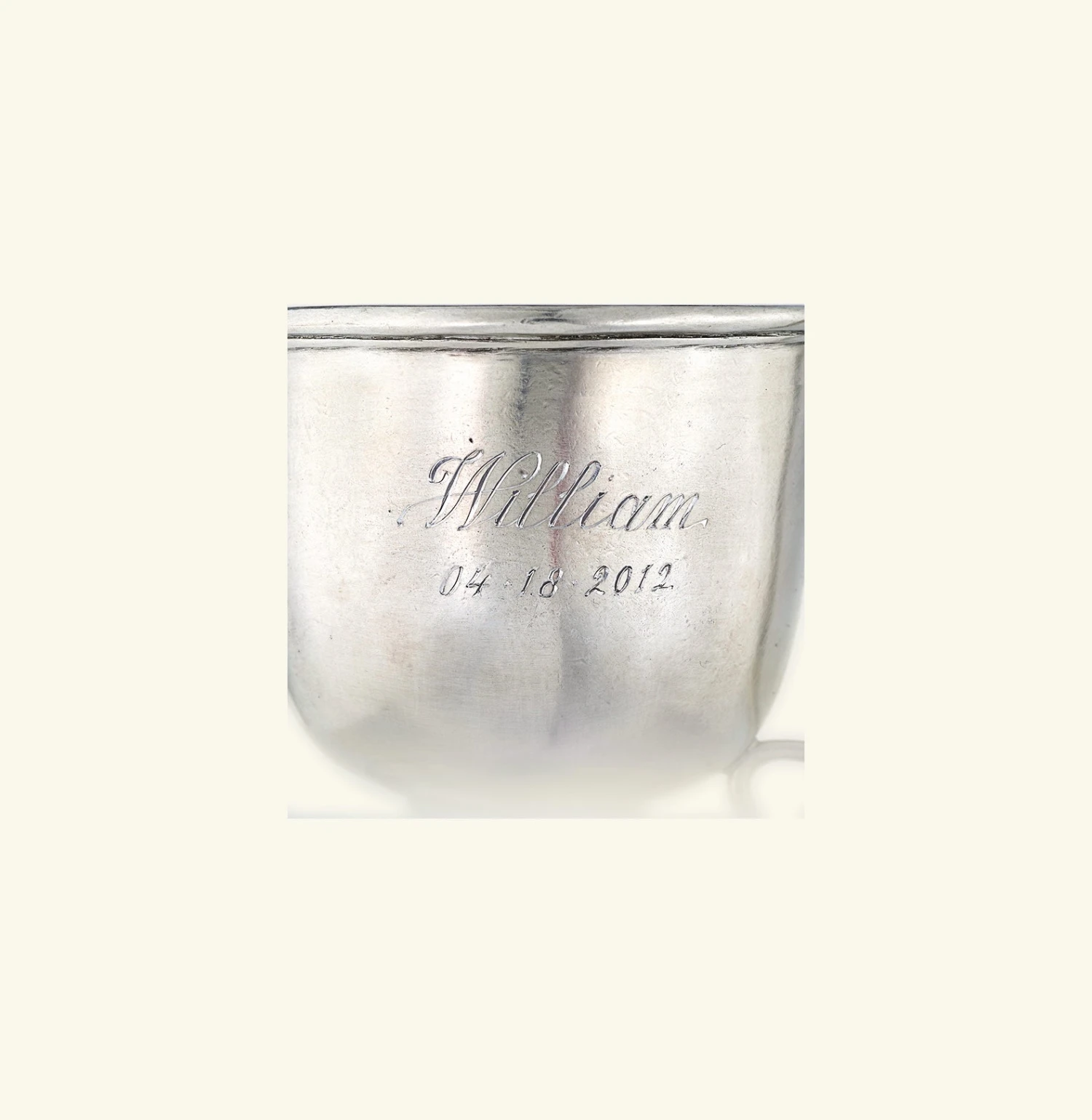 Match Pewter Baby Cup W/ Handle 4 Match Pewter Baby Cup W/ Handle - Image 2