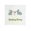 August Morgan Drinking Bunny Cocktail Napkins -Home Furnishings Shop august morgan drinkingbunny new