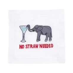 August Morgan No Straw Needed Cocktail Napkins
