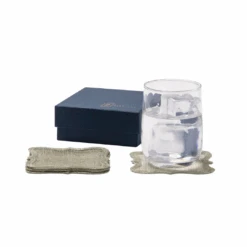 Lorisa Square Coasters -Home Furnishings Shop bluepheasant lorisa coasters warmgray4 bp00078 3