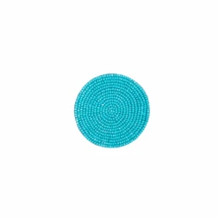 Terza Turquoise Round Coasters