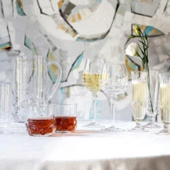 Juliska Amalia Full Body White Wine (Chardonnay) -Home Furnishings Shop boho glass 1 3